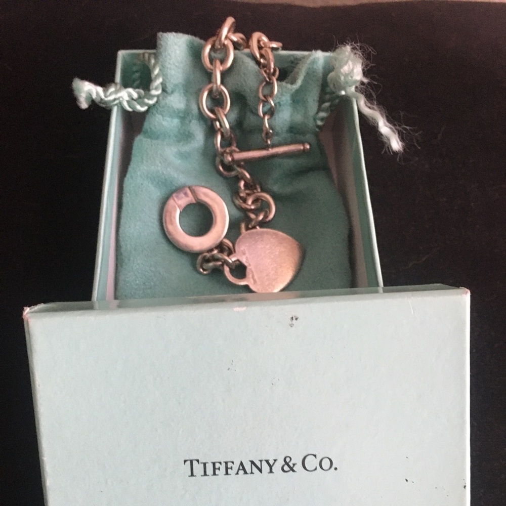 ViNtaGe aUthEnTic diSc0ntiNueD inteRl0cKing cercles TiFFany & co bRaCelet